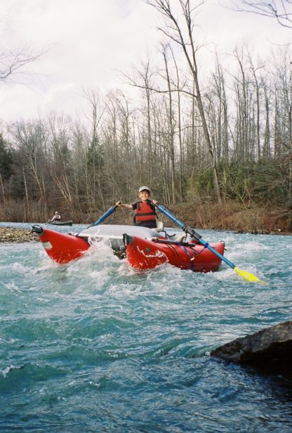 5 year old- Hunter- runs the culebra oar rig on the Buffalo River Arkansas
