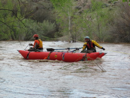 University of Wyoming used out Cutthroat 2 to preform a water flow study on a flood - Bill Williams River-Western Arizona