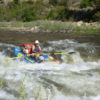 Super Cutthroat 2 Inflatable boat navigates low water at Tappan falls with ease