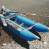 Cutthroat 2 Inflatable Boat with trolling motor in use