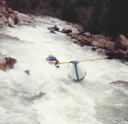 Daddy Cat disappears over the edge in 10 mile Upper Animas