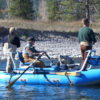 Montanna fly fishing with a Dragonfly raft