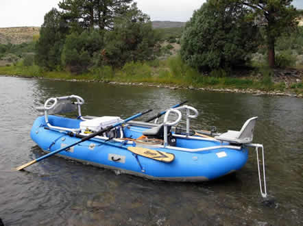 Dragonfly complete with Riverboat works fishing frame and Sawyer oars